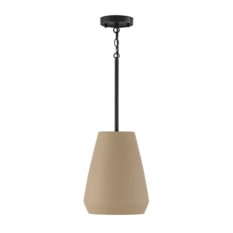Capital Lighting Della 1 Light 10" Pendant, Terracotta Sand