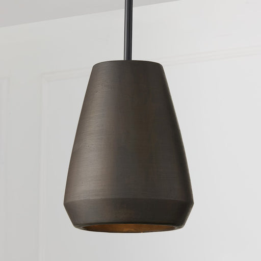 Capital Lighting Della 1 Light 10" Pendant, Terracotta Umber