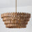 Capital Lighting Ravi 6 Light Pendant, Light Wood and Patinaed Brass