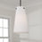Capital Lighting Averitt 1 Light Pendant, Matte Black/Soft White