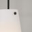 Capital Lighting Averitt 1 Light Pendant, Matte Black/Soft White