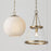 Capital Lighting Landon 1 Light 15" Pendant, Brass/Organic Hammered