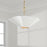 Capital Lighting Maeve 4Lt 19" Pendant, Brass/White/Painted Brass