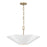 Capital Lighting Maeve 4Lt 23" Pendant, Brass/White/Painted Brass