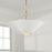 Capital Lighting Maeve 4Lt 23" Pendant, Brass/White/Painted Brass