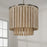 Capital Lighting Jada 5 Light Pendant, Dark Brass