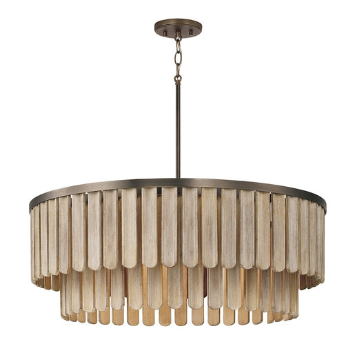 Capital Lighting Jada 6 Light Pendant, Dark Brass - 355661DR