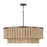 Capital Lighting Jada 6 Light Pendant, Dark Brass