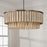 Capital Lighting Jada 6 Light Pendant, Dark Brass