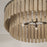 Capital Lighting Jada 6 Light Pendant, Dark Brass