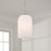 Capital Lighting Cleo 1 Light 9" Pendant, Brass/Faux Alabaster