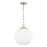 Capital Lighting Cleo 1 Light Pendant, Matte Brass/Soft White - 355812MA-552