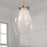 Capital Lighting Joss 1 Light Pendant, Brass/Layered White/Clear
