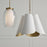Capital Lighting Joss 1 Light Pendant, Brass/Layered White/Clear