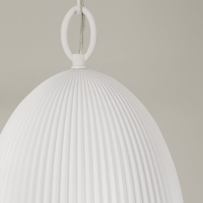 Capital Lighting Mallory 1 Light Pendant, Ceramic White