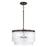 Capital Lighting Vaughn 3Lt Pendant, Oil Rubbed Bronze/Beveled Fluted