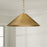 Capital Lighting Avery 1Lt 22" Pendant, Brass/Brass Metal/Brass