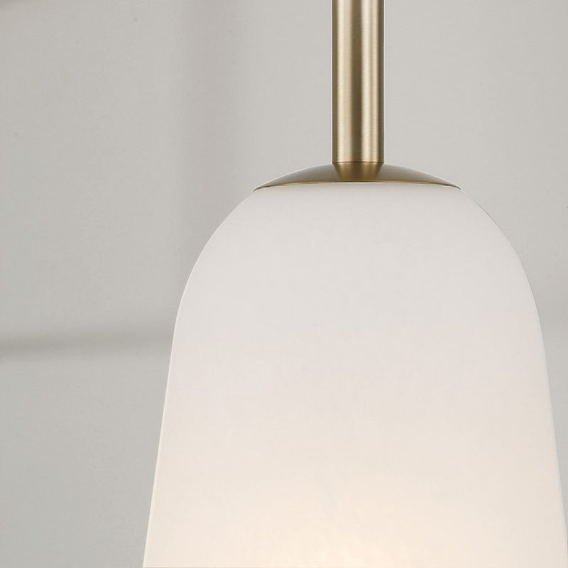 Capital Lighting Romy 1 Light Pendant, Matte Brass/Faux Alabaster