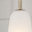 Capital Lighting Romy 1 Light Pendant, Matte Brass/Faux Alabaster