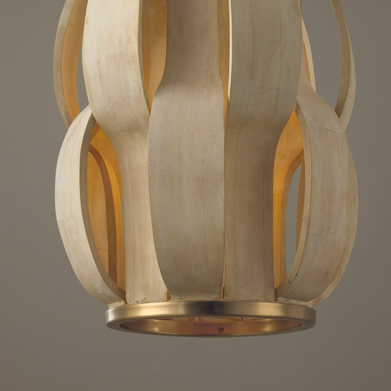 Capital Lighting Willa 1 Light Pendant, Matte Brass