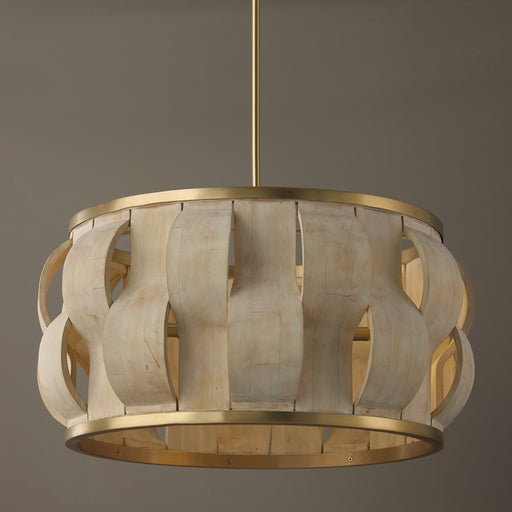 Capital Lighting Willa 4 Light Pendant, Matte Brass