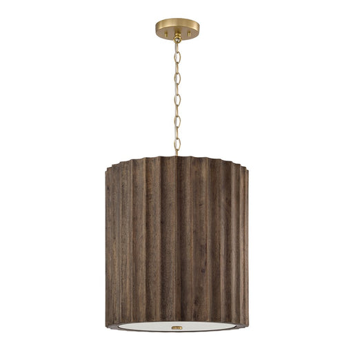 Capital Lighting Cody 3 Light Pendant, Matte Brass - 357631MA