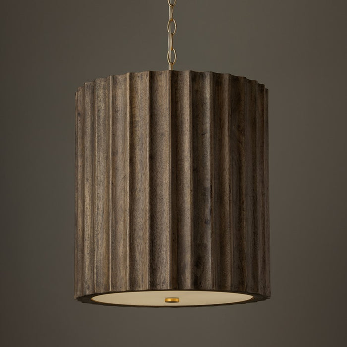 Capital Lighting Cody 3 Light Pendant, Matte Brass