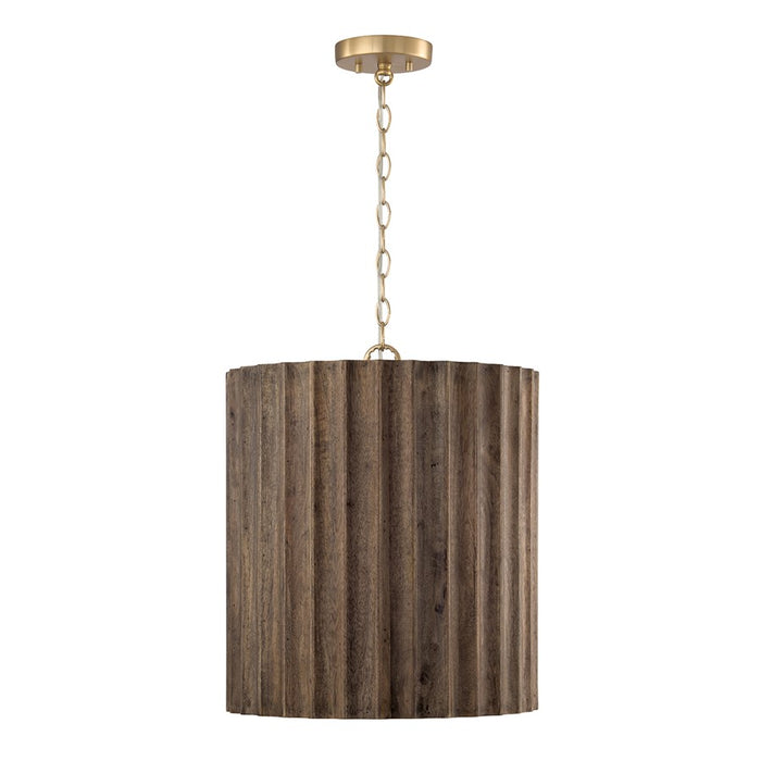 Capital Lighting Cody 3 Light Pendant, Matte Brass