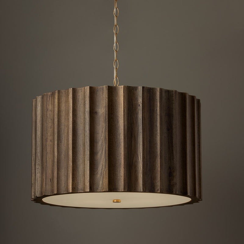 Capital Lighting Cody 4 Light Pendant, Matte Brass
