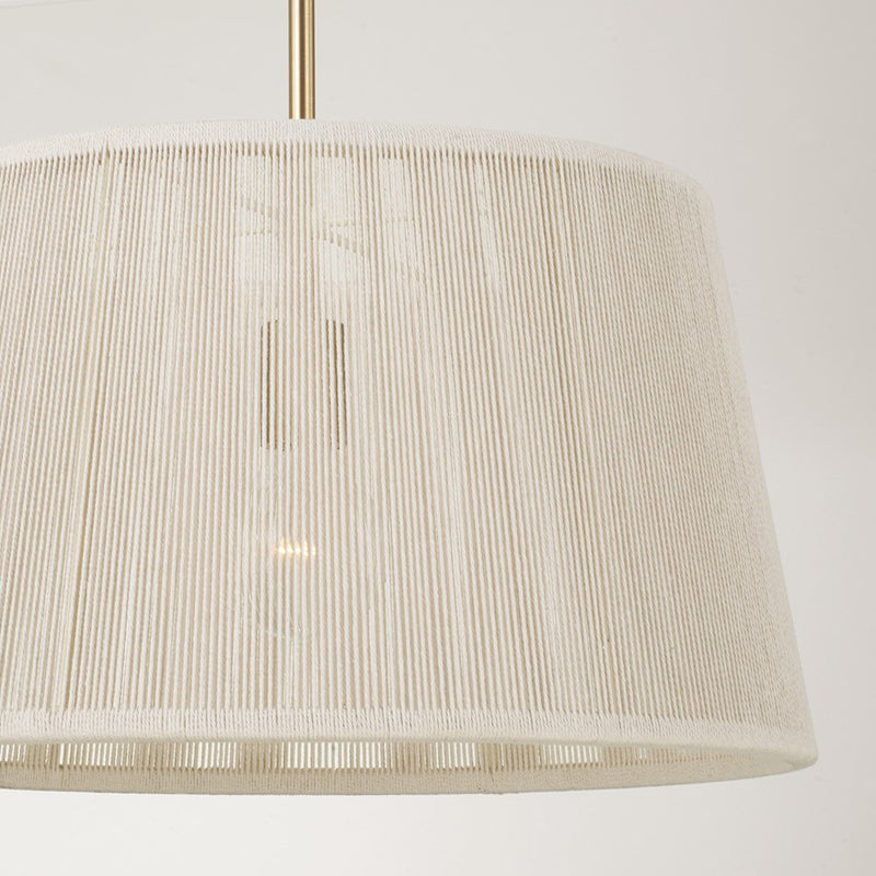 Capital Lighting Tara 1 Light 18" Pendant, Matte Brass