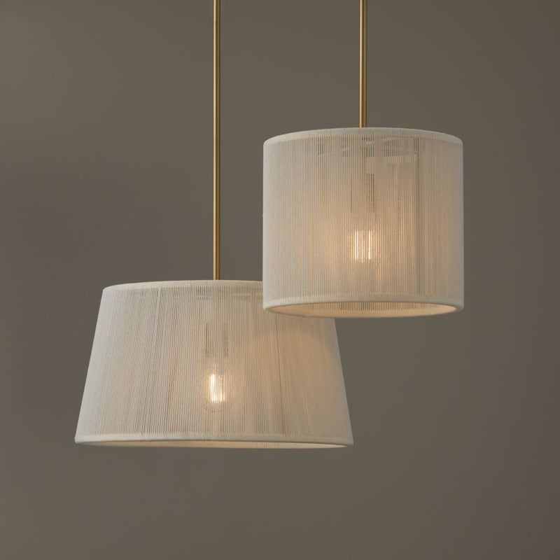 Capital Lighting Tara 1 Light 18" Pendant, Matte Brass