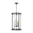 Capital Lighting Davis 4Lt Pendant, Espresso and Brass/Clear Glass - 358341ER
