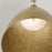 Capital Lighting Francesca 1Lt 13" Pendant, Gold/Textured Metal