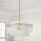 Capital Lighting Blair 4 Light Pendant, Aged Brass