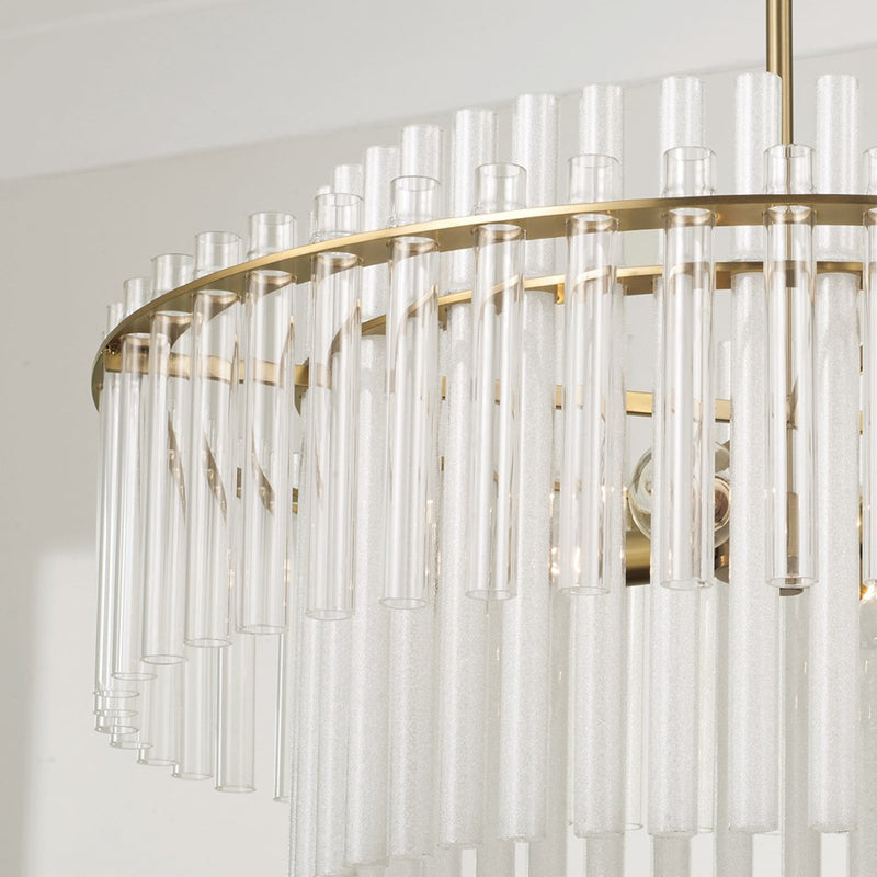 Capital Lighting Blair 4 Light Pendant, Aged Brass