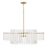 Capital Lighting Blair 6 Light Pendant, Aged Brass - 358761AD