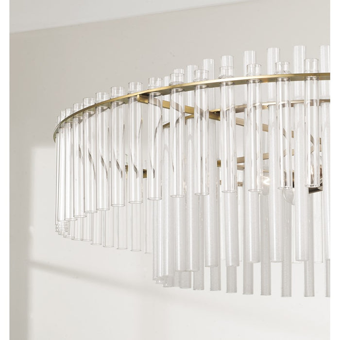 Capital Lighting Blair 6 Light Pendant, Aged Brass