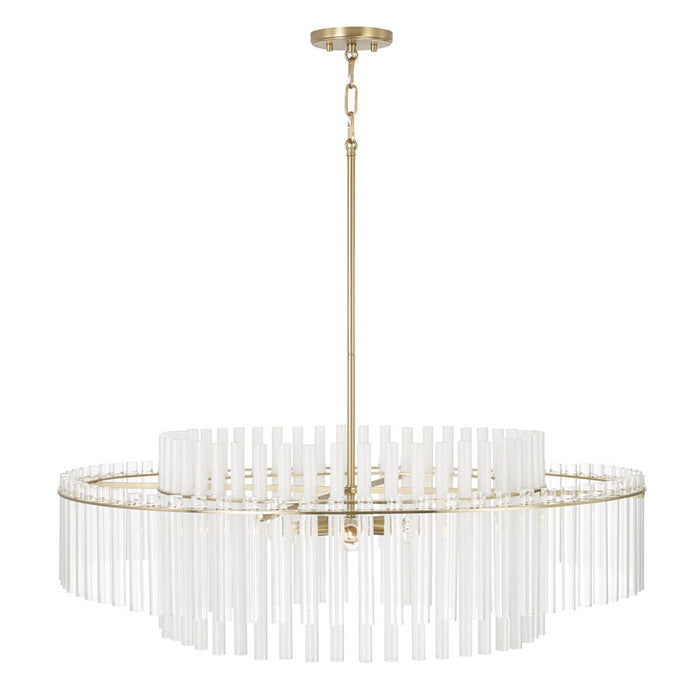 Capital Lighting Blair 6 Light Pendant, Aged Brass
