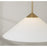Capital Lighting Gatsby 1 Light Pendant, Matte Brass/Soft White Glass