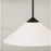Capital Lighting Gatsby 1 Light Pendant, Matte Black/Soft White Glass