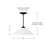 Capital Lighting Gatsby 1 Light Pendant, Matte Black/Soft White Glass