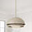 Capital Lighting Jensen 1 Light Pendant, Taupe/Soft White Glass