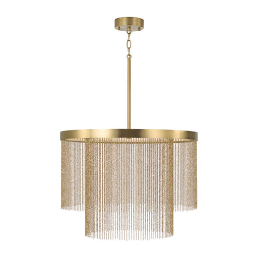 Capital Lighting Rae 2 Light Pendant, Aged Brass - 359321AD
