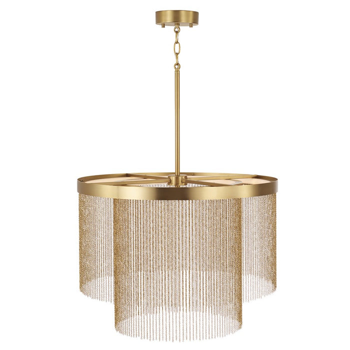 Capital Lighting Rae 2 Light Pendant, Aged Brass