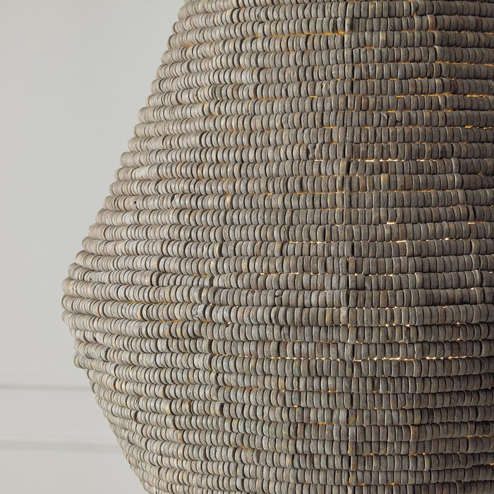 Capital Lighting Morada 1Lt 20" Pendant, Aegean Grey/Brass/White