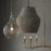 Capital Lighting Morada 1Lt 27" Pendant, Aegean Grey/Brass/White