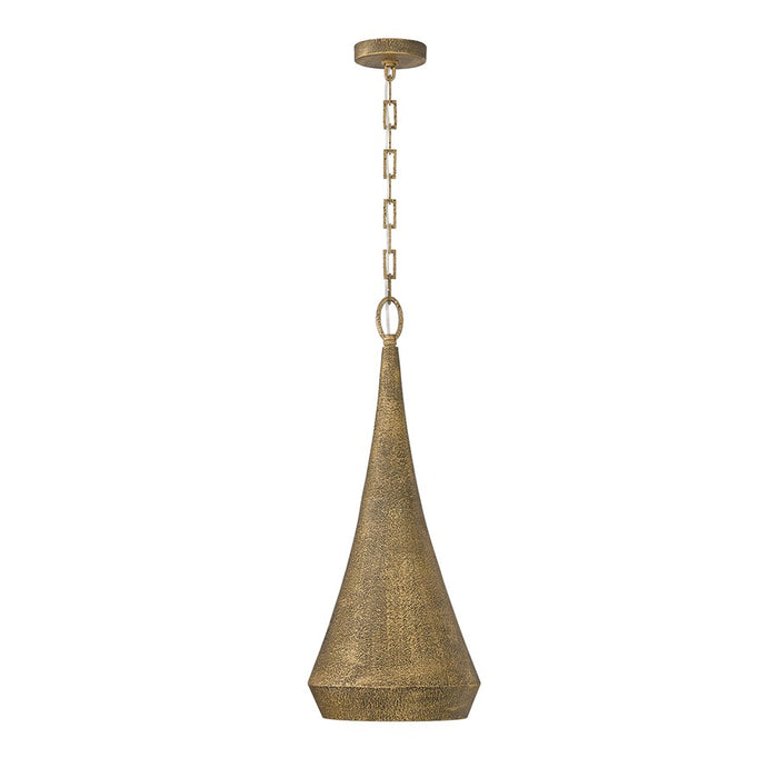 Capital Lighting Savari 1 Light 28" Pendant, Artisan Gold - 359811ARG