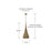 Capital Lighting Savari 1 Light 28" Pendant, Artisan Gold