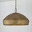 Capital Lighting Savari 1 Light 14" Pendant, Artisan Gold