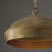 Capital Lighting Savari 1 Light 14" Pendant, Artisan Gold